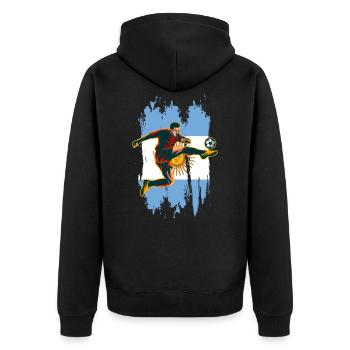 Argentine - Veste à capuche bio Premium Unisexe - noir - Dos - Nico (187cm)