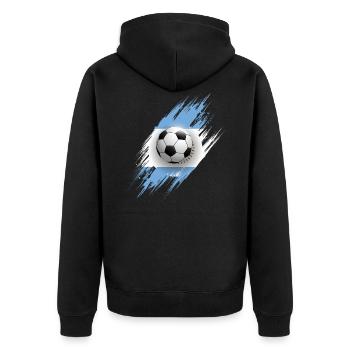 Argentine - Veste à capuche bio Premium Unisexe - noir - Dos - Nico (187cm)