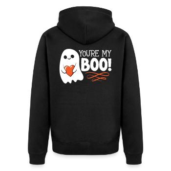 You’re My Boo Mignon Halloween - Veste à capuche bio Premium Unisexe - noir - Dos - Nico (187cm)
