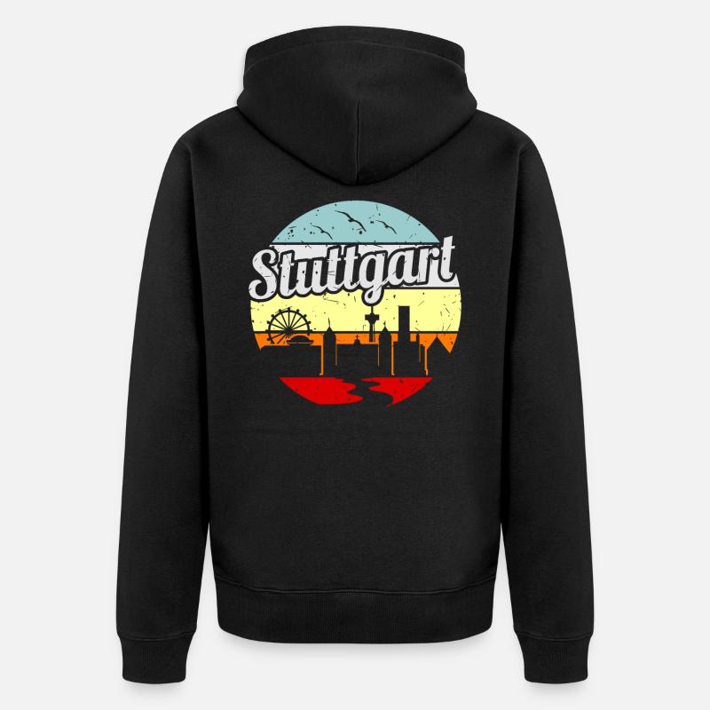 Stuttgart - Veste à capuche bio Premium Unisexe - noir