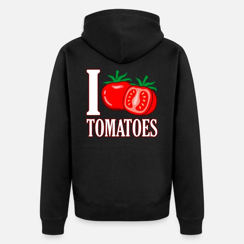 Tomate - Unisex Premium Bio Zip Hoodie - Schwarz
