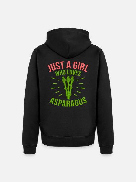 Asparagus - Unisex Premium Organic Zip Hoodie - black