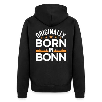 Bonn - Veste à capuche bio Premium Unisexe - noir - Dos - Nico (187cm)