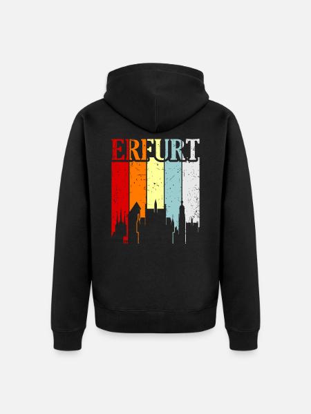 Erfurt - Unisex Premium Organic Zip Hoodie - black