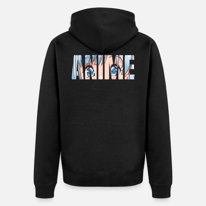 Anime - Veste à capuche bio Premium Unisexe - noir