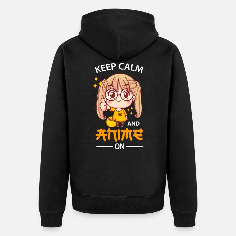 Anime - Veste à capuche bio Premium Unisexe - noir