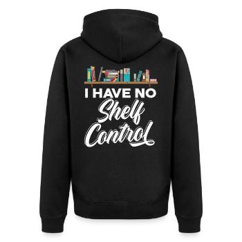 Je n’ai pas de contrôle des étagères Livres Lire - Veste à capuche bio Premium Unisexe - noir - Dos - Nico (187cm)