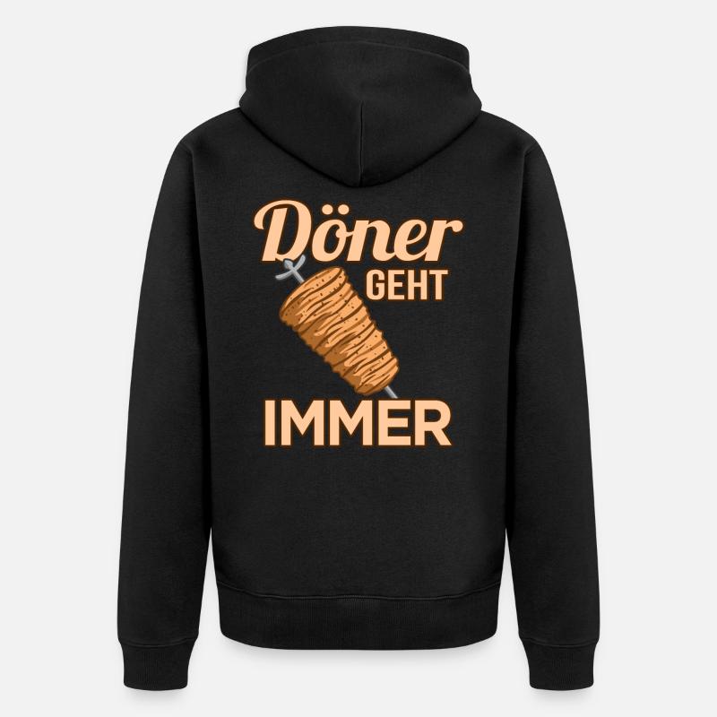 Döner - Veste à capuche bio Premium Unisexe - noir
