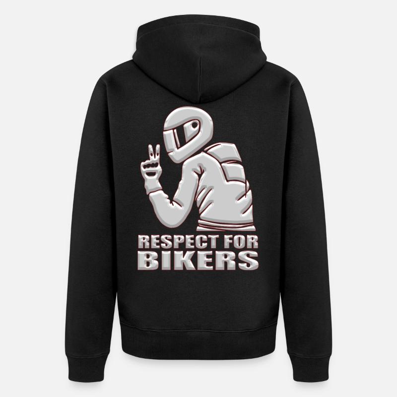 Motards - Veste à capuche bio Premium Unisexe - noir