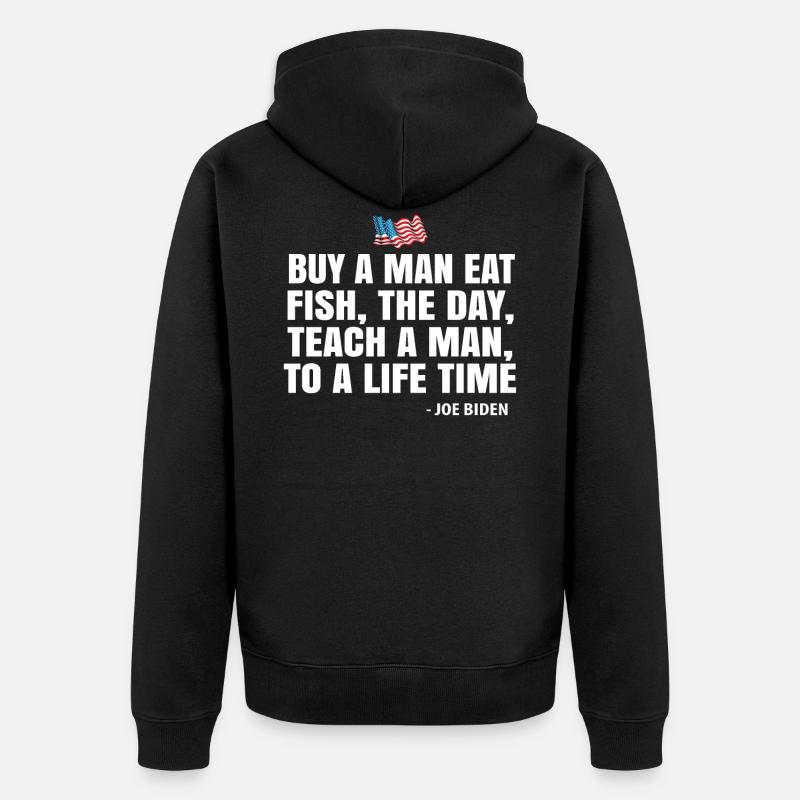 Joe Biden - Unisex Premium Bio Zip Hoodie - Schwarz