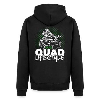Quad ATV quad conduite tout-terrain quad conduite quad - Veste à capuche bio Premium Unisexe - noir - Dos - Nico (187cm)