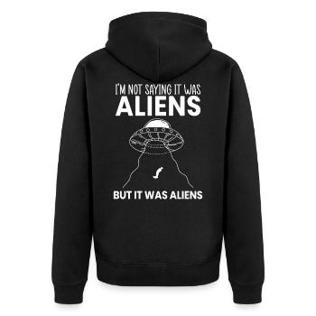 Il marchandises Aliens Amputation Prothèse - Veste à capuche bio Premium Unisexe - noir - Dos - Nico (187cm)