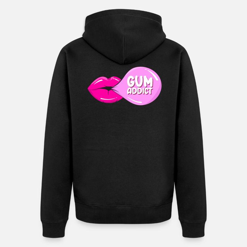 Chewing-gum - Veste à capuche bio Premium Unisexe - noir