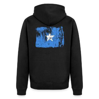 Somalie - Veste à capuche bio Premium Unisexe - noir - Dos - Nico (187cm)
