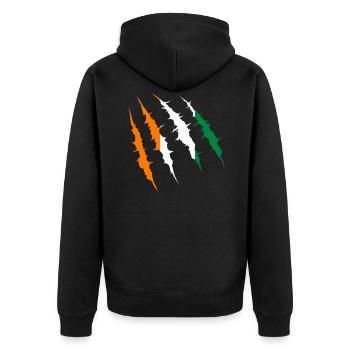 Côte d’Ivoire - Veste à capuche bio Premium Unisexe - noir - Dos - Nico (187cm)