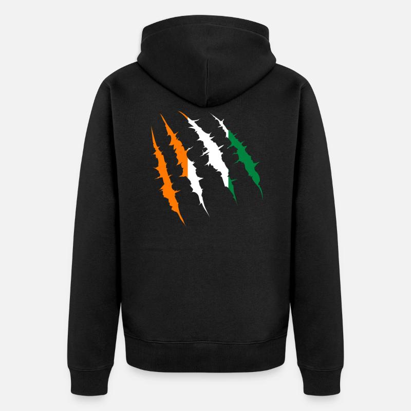 Côte d’Ivoire - Veste à capuche bio Premium Unisexe - noir