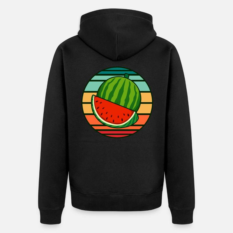 Pastèque - Veste à capuche bio Premium Unisexe - noir