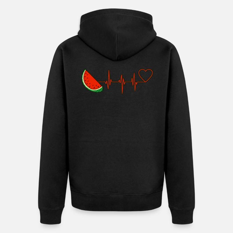 Pastèque - Veste à capuche bio Premium Unisexe - noir