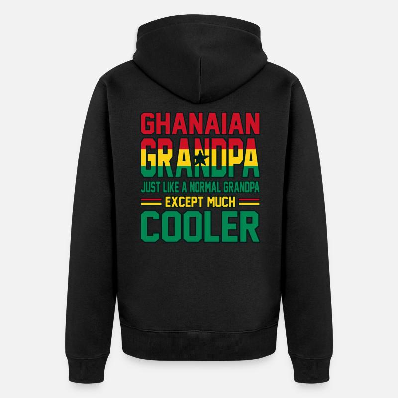 Ghana - Veste à capuche bio Premium Unisexe - noir