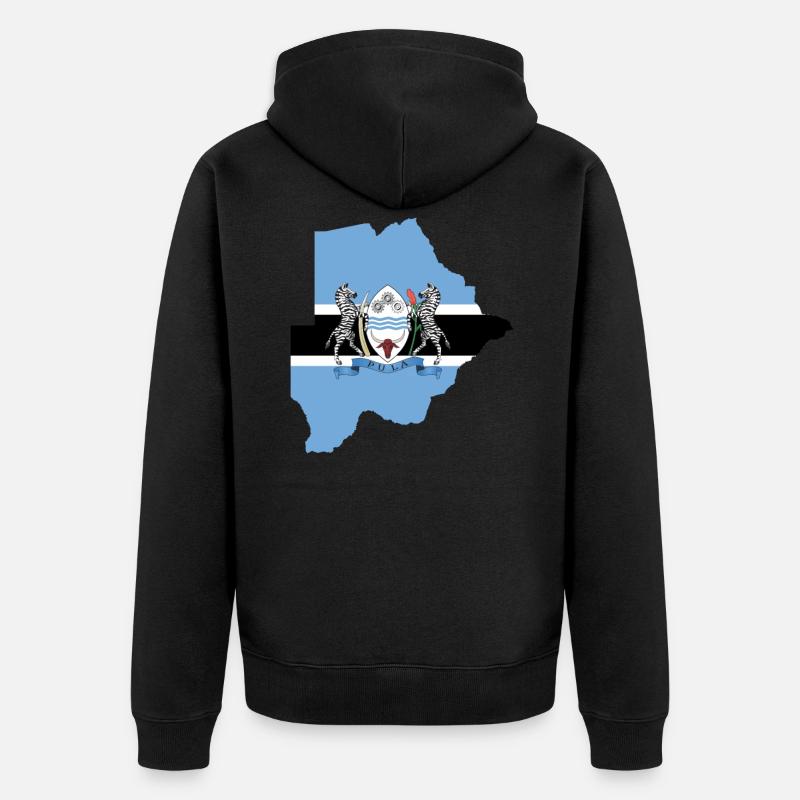 Botswana - Veste à capuche bio Premium Unisexe - noir