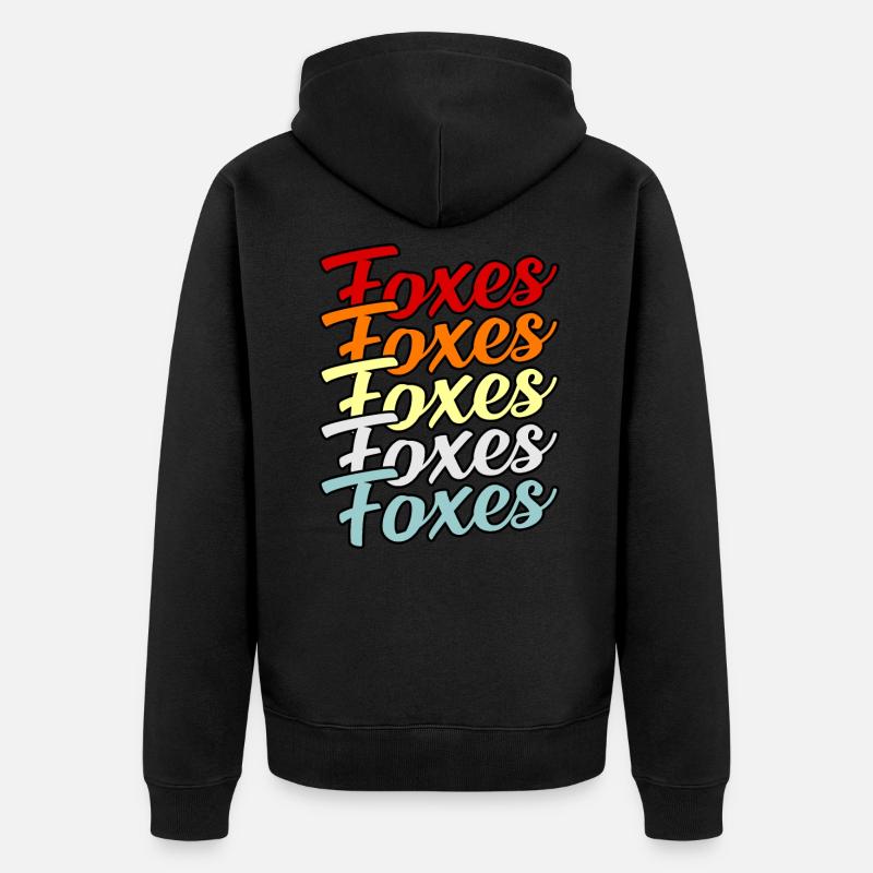 Fuchs - Unisex Premium Bio Zip Hoodie - Schwarz