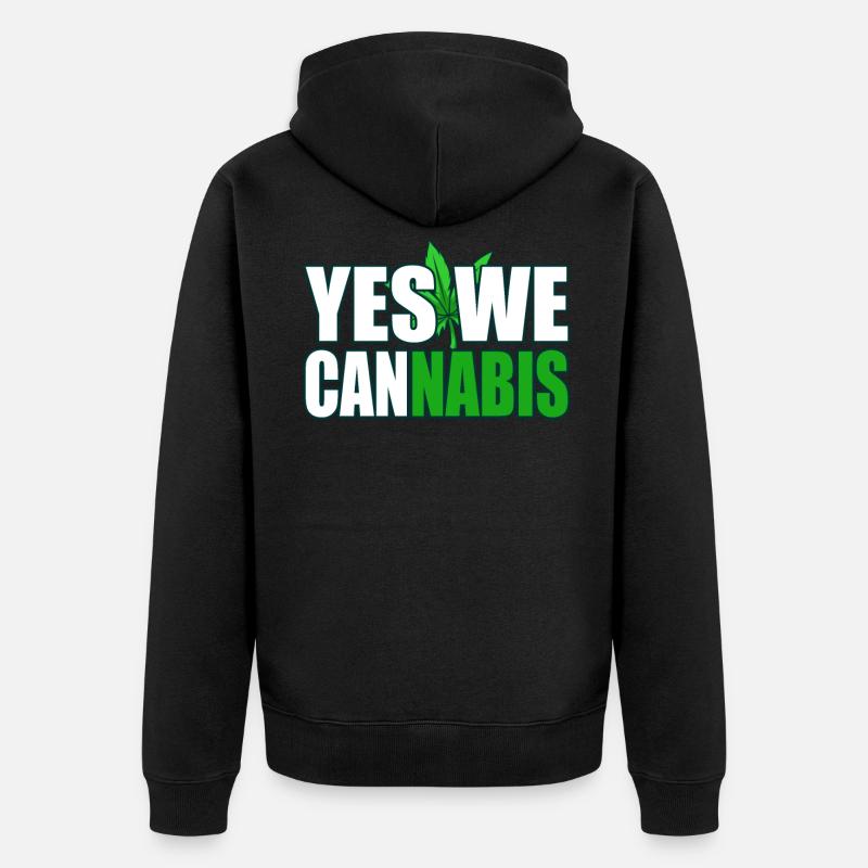 Cannabis - Veste à capuche bio Premium Unisexe - noir