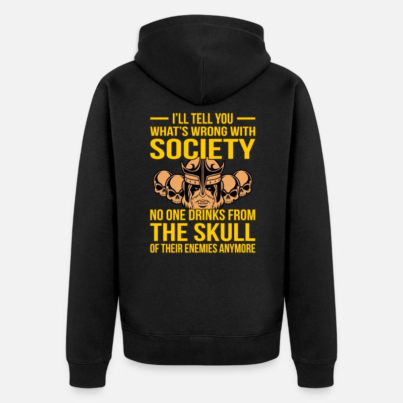 Viking - Veste à capuche bio Premium Unisexe - noir