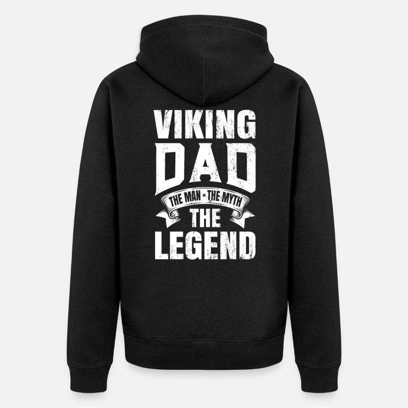 Viking - Veste à capuche bio Premium Unisexe - noir