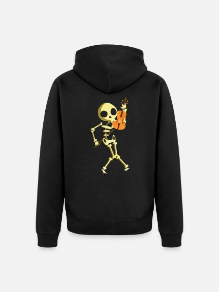 Viola - Unisex Premium Organic Zip Hoodie - black
