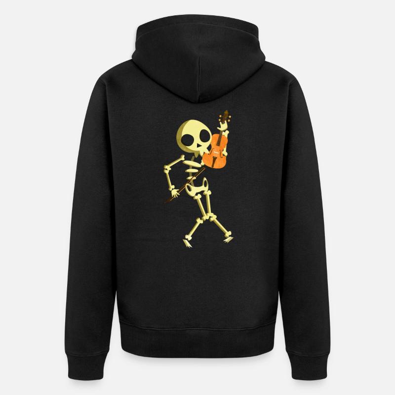 Viola - Unisex Premium Bio Zip Hoodie - Schwarz