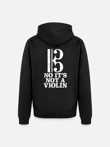 Viola - Unisex Premium Organic Zip Hoodie - black