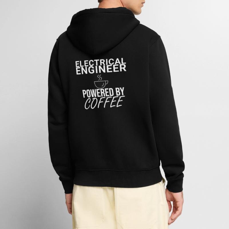 "Electrical Engineer Coffee | Electrical Engineering" Unisex Premium Organic Zip Hoodie