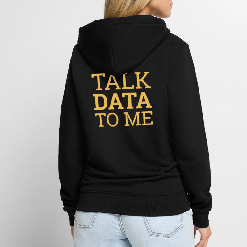 "Talk Data Data Science | Data Science" Unisex Premium Bio Zip Hoodie