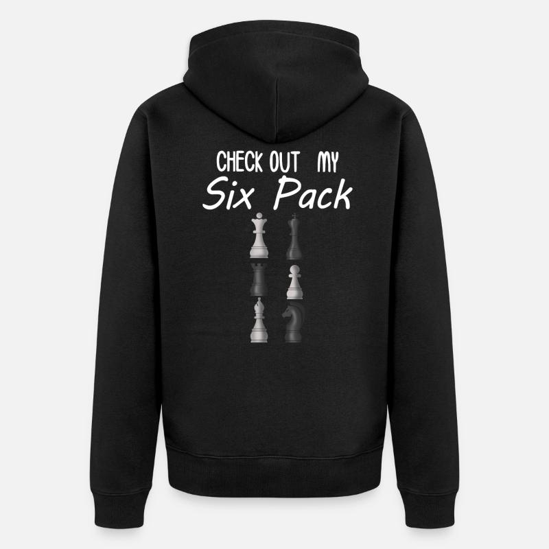 Schach - Unisex Premium Bio Zip Hoodie - Schwarz