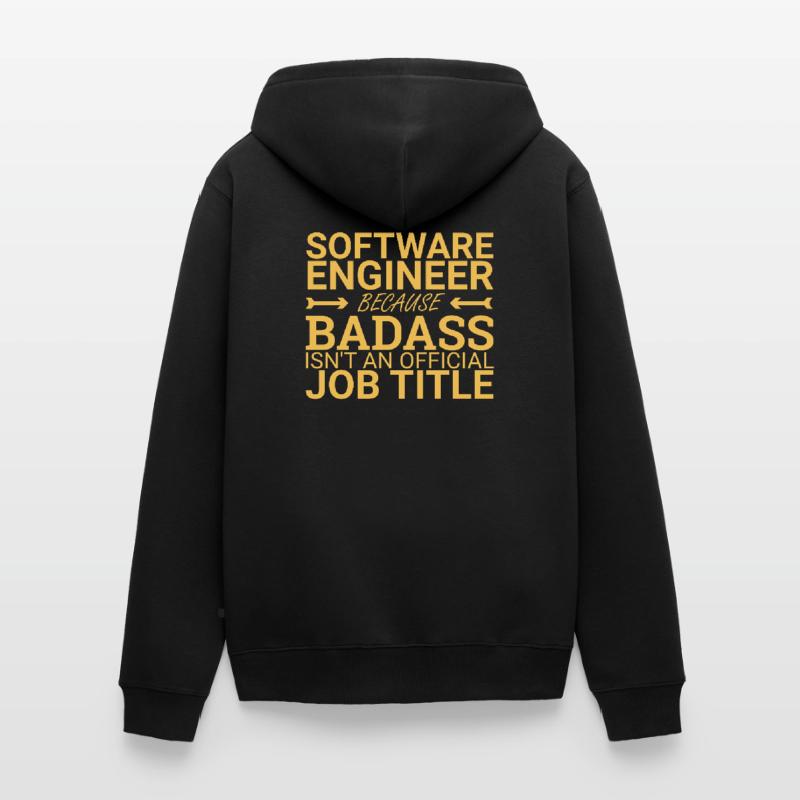 "Software Engineer Badass | Programming" Unisex Premium Organic Zip Hoodie