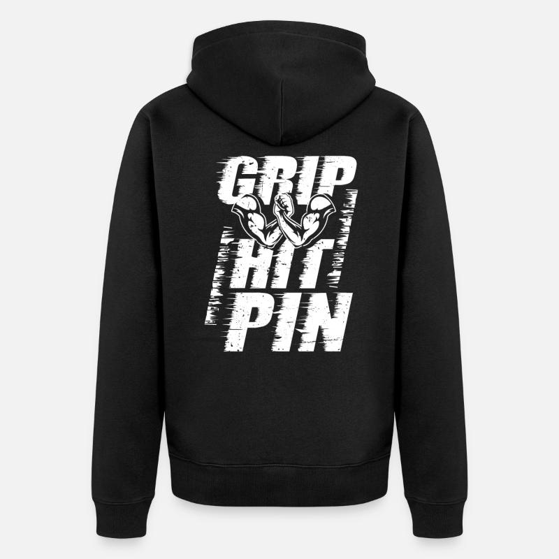 Bras de fer - Veste à capuche bio Premium Unisexe - noir