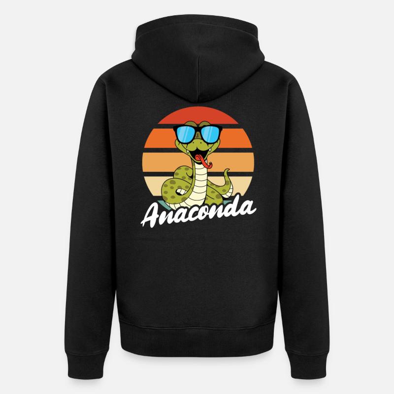 Lunettes de soleil Anaconda - Veste à capuche bio Premium Unisexe - noir