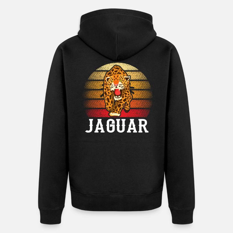 Jaguar - Veste à capuche bio Premium Unisexe - noir