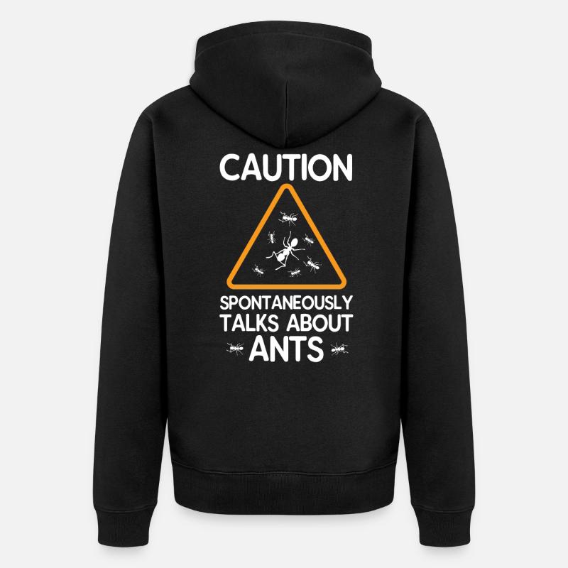 Fourmi - Veste à capuche bio Premium Unisexe - noir