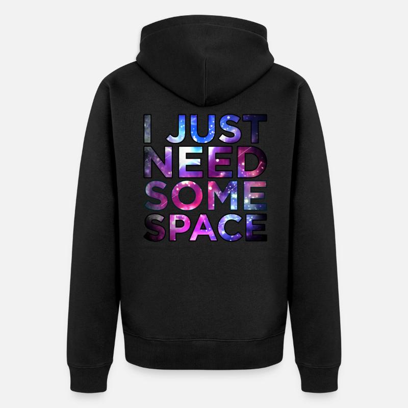 Espace - Veste à capuche bio Premium Unisexe - noir