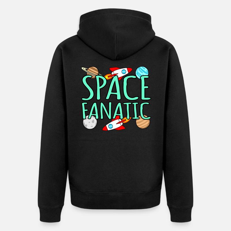 Espace - Veste à capuche bio Premium Unisexe - noir