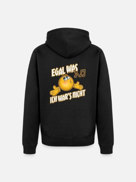 Funny saying - Unisex Premium Organic Zip Hoodie - black