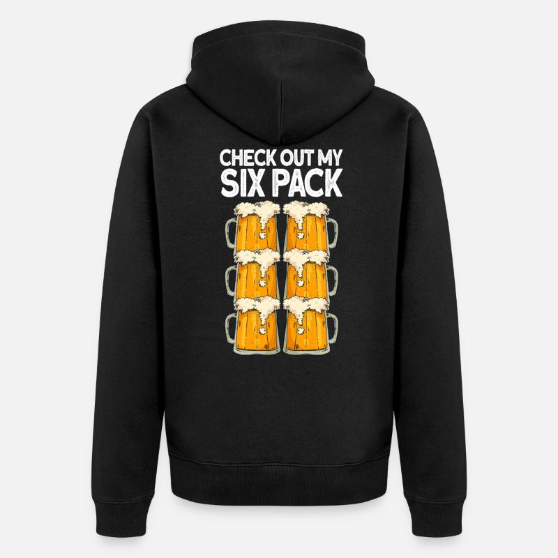 Bière - Veste à capuche bio Premium Unisexe - noir