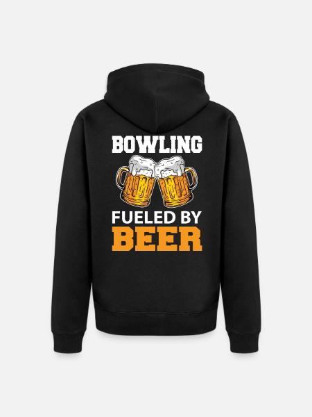 Beer - Unisex Premium Organic Zip Hoodie - black