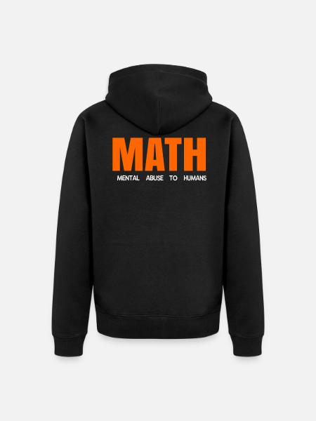 Mathematics - Unisex Premium Organic Zip Hoodie - black