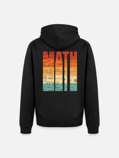 Mathematics - Unisex Premium Organic Zip Hoodie - black