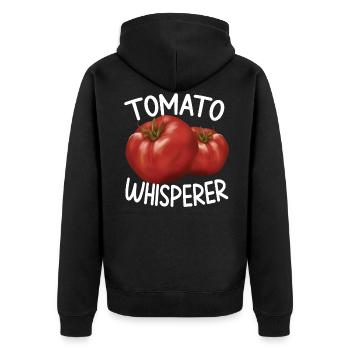 Cadeau Tomato Whisperer - Veste à capuche bio Premium Unisexe - noir - Dos - Nico (187cm)