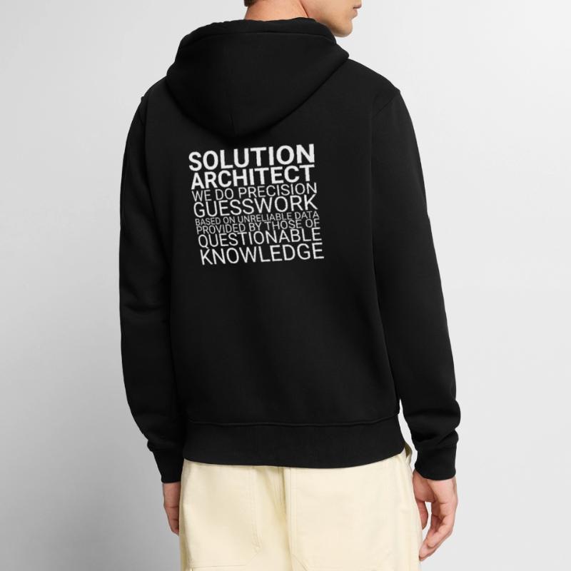 Solution Architect Guesswork| Solution Architecture Unisex Premium Organic Zip Hoodie