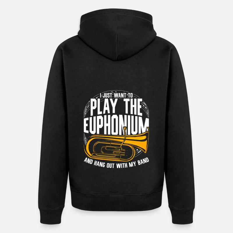 Euphonium Euphoniste - Veste à capuche bio Premium Unisexe - noir