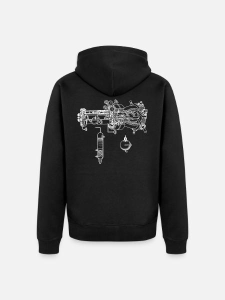 Réacteur nucléaire Phyik - Veste à capuche bio Premium Unisexe - noir